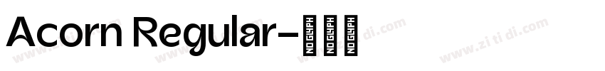 Acorn Regular字体转换